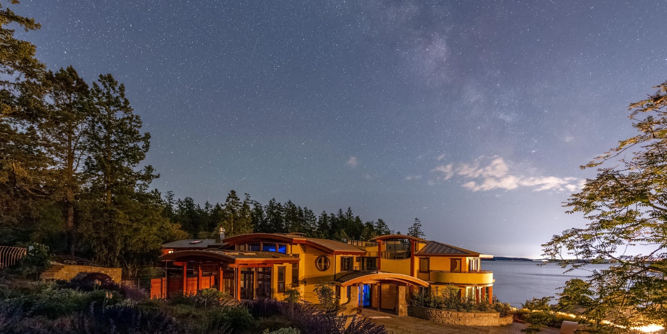 Lightwater Cove At Night